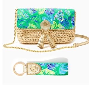 🌴 NIP Crossbody Purse & Key Fob